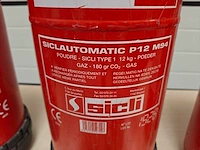 5x sicli - poedersnelblusser 12kg - - afbeelding 3 van  6