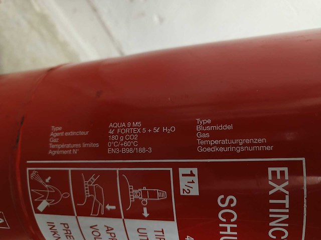 5x sicli aqua 9m5 schuimblusser gekeurd 2024 - afbeelding 5 van  9