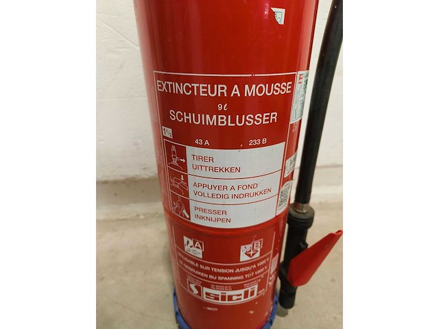 5x sicli aqua 9m5 schuimblusser gekeurd 2024 - afbeelding 1 van  9
