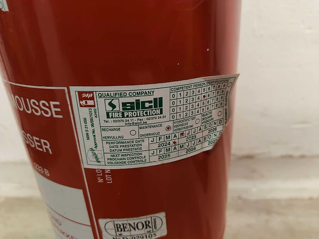 (5x) sicli schuimblusser- aqua 9m5 - fire extinguisher - afbeelding 4 van  9