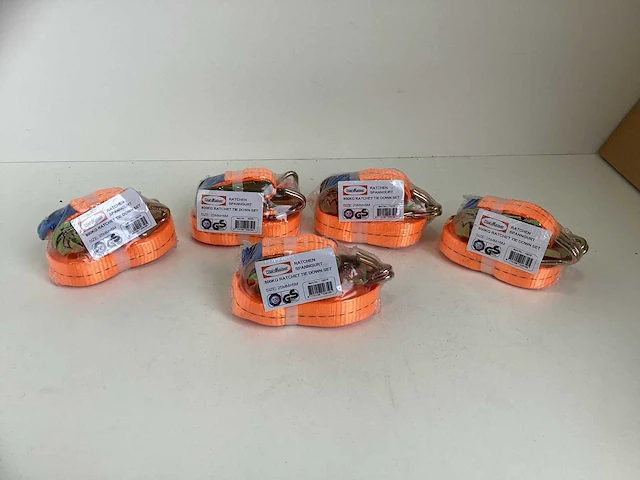 (5x) stahlkaiser spanband / ratelset - 800kg - 25mmx6m - afbeelding 1 van  3