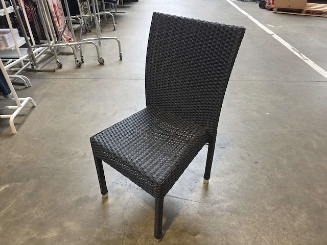 (5x) stapelbare rieten terrasstoelen - afbeelding 1 van  4