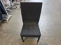 (5x) stapelbare rieten terrasstoelen - afbeelding 3 van  4