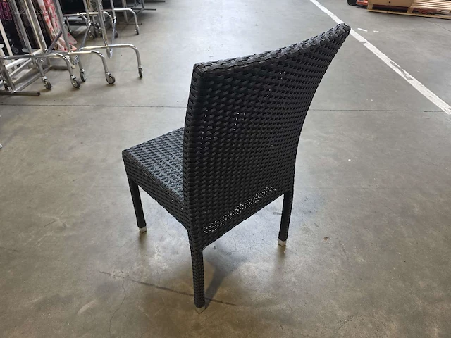 (5x) stapelbare rieten terrasstoelen - afbeelding 2 van  4