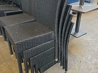 (5x) stapelbare rieten terrasstoelen - afbeelding 4 van  4