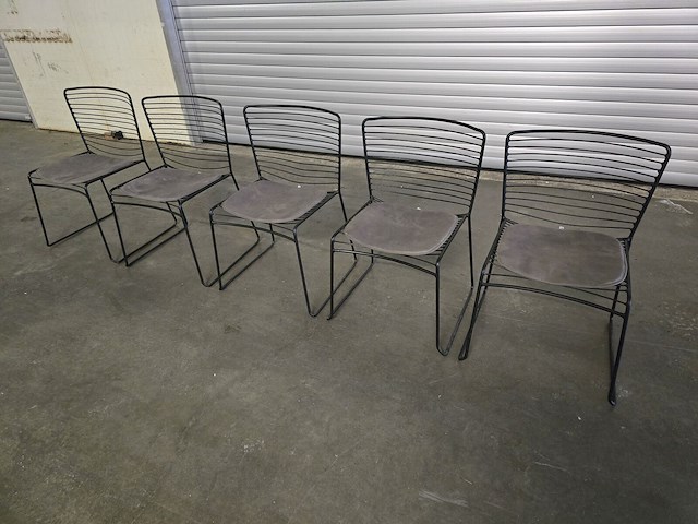 5x stoel wire pr living - afbeelding 1 van  4