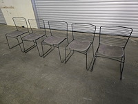 5x stoel wire pr living - afbeelding 1 van  4