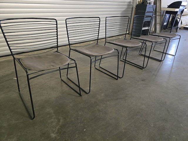5x stoel wire pr living - afbeelding 2 van  4