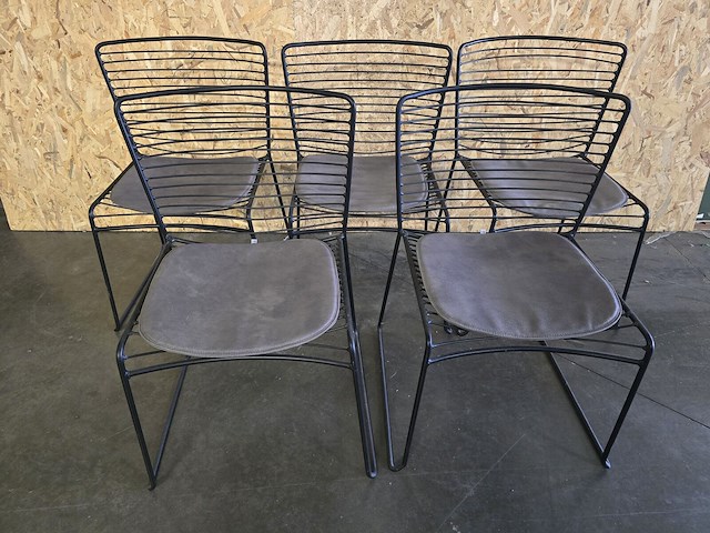 5x stoel wire pr living - afbeelding 1 van  6