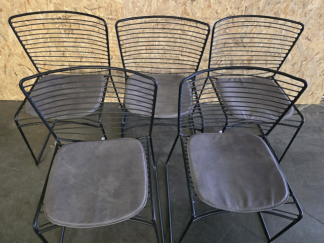 5x stoel wire pr living - afbeelding 3 van  6
