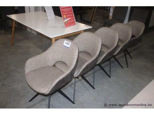 5x stoelen met draaizit madera - afbeelding 1 van  2