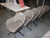 5x stoelen met draaizit madera - afbeelding 1 van  2