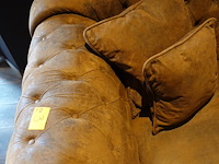 5x stoffen 3-zit chesterfield - afbeelding 3 van  4