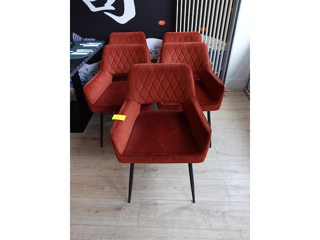 5x stoffen stoel bronx 71 - afbeelding 1 van  5