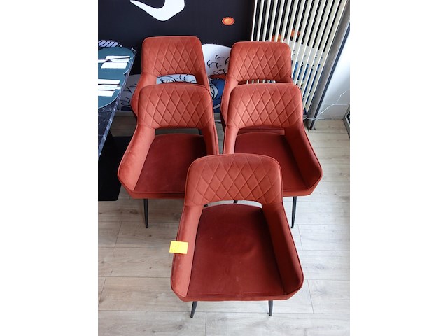 5x stoffen stoel bronx 71 - afbeelding 2 van  5