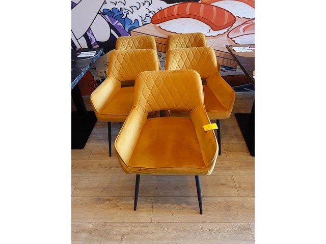 5x stoffen stoel bronx 71 - afbeelding 1 van  5