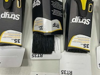 5x stryp kwast met lanfe steel 35mm - afbeelding 3 van  3