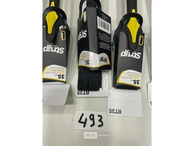 5x stryp kwast met lanfe steel 35mm - afbeelding 3 van  3