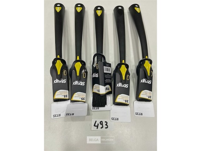 5x stryp kwast met lanfe steel 35mm - afbeelding 1 van  3