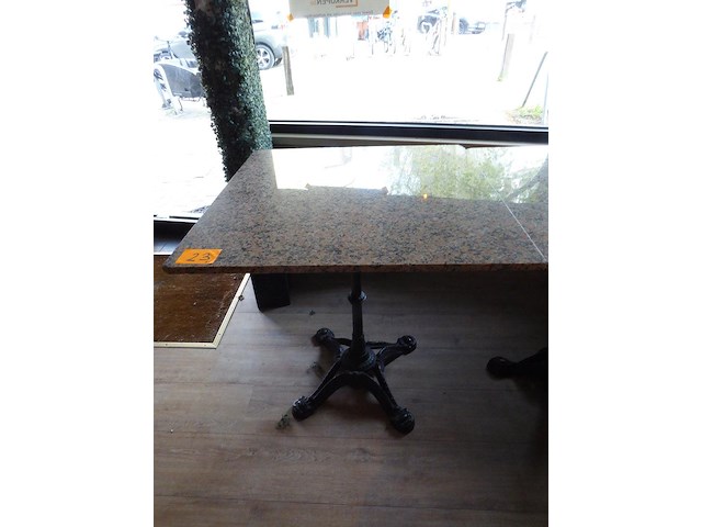 5x tafel vv stenen blad - afbeelding 2 van  2