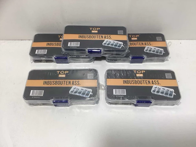 (5x) topgear inbusbouten assortiment - 120-delig - m3.0x(4 t/m 20) - afbeelding 1 van  6