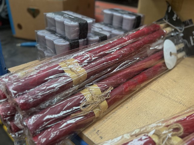 5x tuinfakkel rood - afbeelding 2 van  2