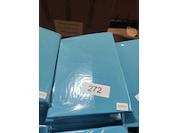 5x turquoise stretchcover + topcover voor statafel diam.80-85cm. nieuw (5x) - afbeelding 2 van  2