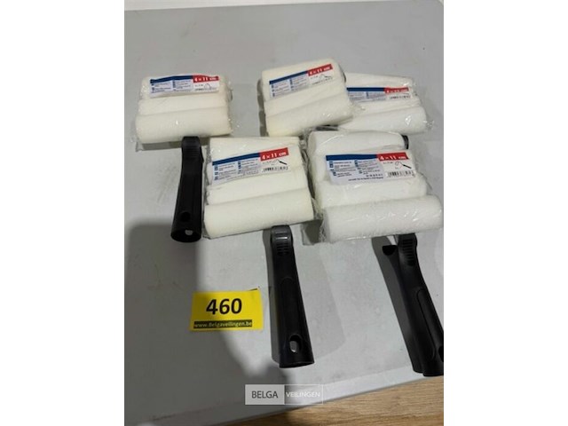 5x verfbeugel met telkens 5 verfrollen van 11cm - afbeelding 1 van  3