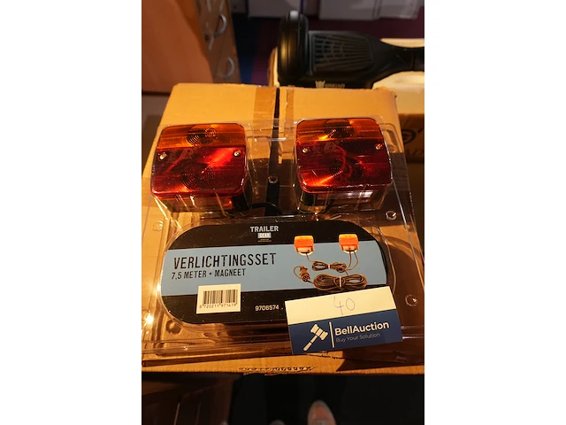 5x verlichtingsset aanhangwagen 7,5 m met magneet (nieuw) - afbeelding 1 van  5