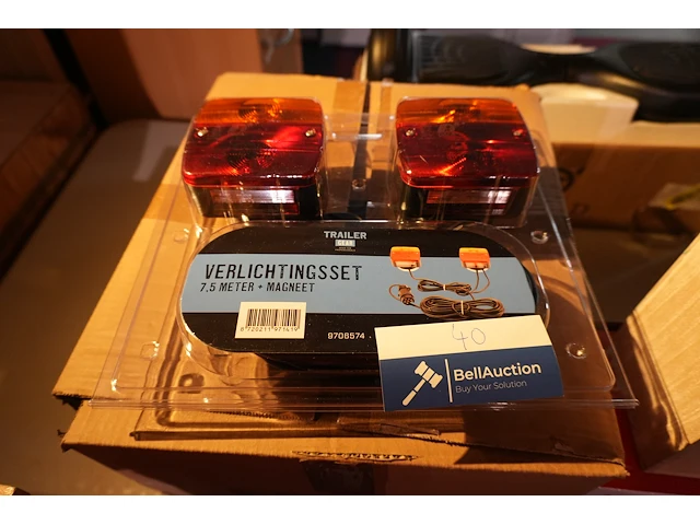 5x verlichtingsset aanhangwagen 7,5 m met magneet (nieuw) - afbeelding 4 van  5