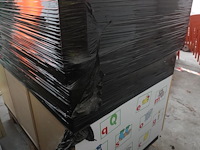 5x verrijdbare houten boekenkast