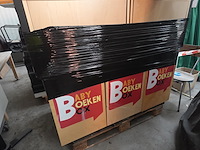 5x verrijdbare houten boekenkast - afbeelding 2 van  4
