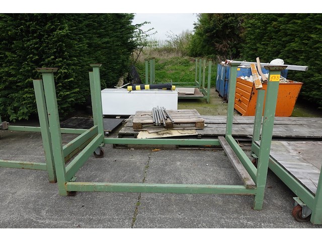 5x verrijdbare metalen houder - afbeelding 1 van  5