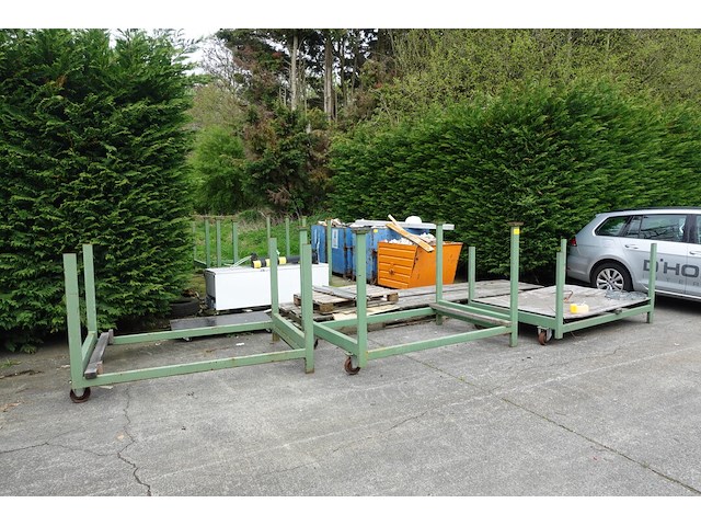 5x verrijdbare metalen houder - afbeelding 4 van  5