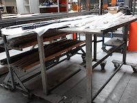 5x verrijdbare metalen kar + inhoud - afbeelding 2 van  12