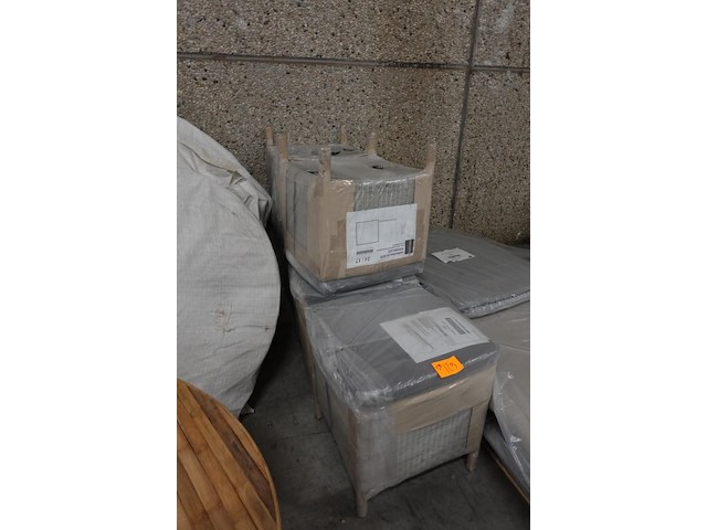 5x wicker poef diphano - afbeelding 1 van  5