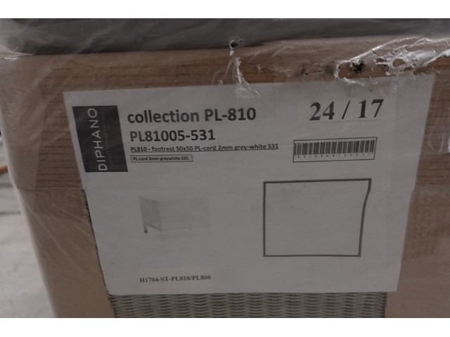 5x wicker poef diphano - afbeelding 4 van  5