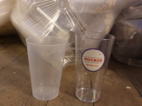 5x zak plastic bekers - afbeelding 2 van  2