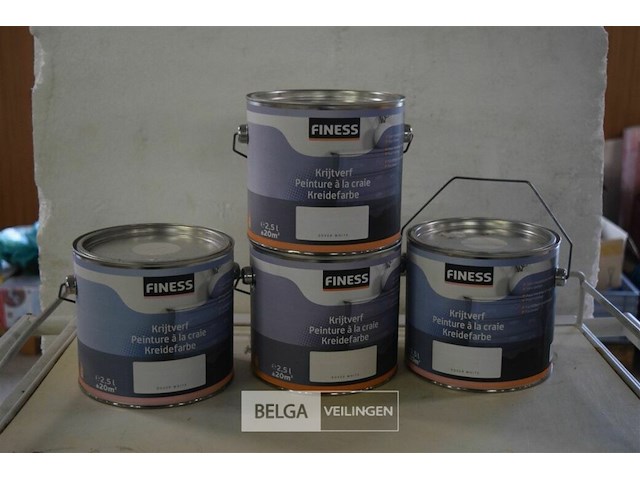 5x2,5l finess krijtverf dover white - afbeelding 1 van  3