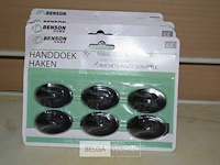 5x6st handdoekhaken - afbeelding 1 van  1