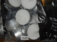 5x70st spaas theelichtkaarsen ±6 branduren - afbeelding 2 van  2