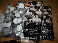 5x70st spaas theelichtkaarsen ±6 branduren - afbeelding 1 van  2