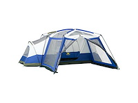 6-8 persoons kampeertent familie-tent met 2 ramen luifel - afbeelding 2 van  3