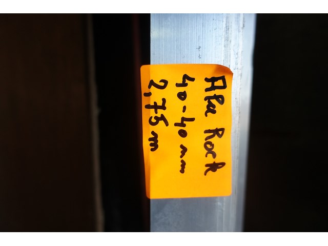 6 aluminium hoekprofielen l. 2,75m 40 x 40mm - afbeelding 5 van  5