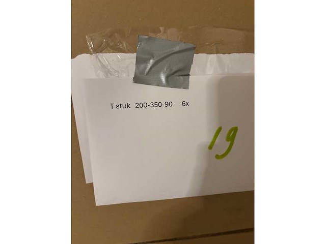 6 aluminium t stukken metafsluitring 200/350/90 nieuw in dozen (6x) - afbeelding 3 van  4