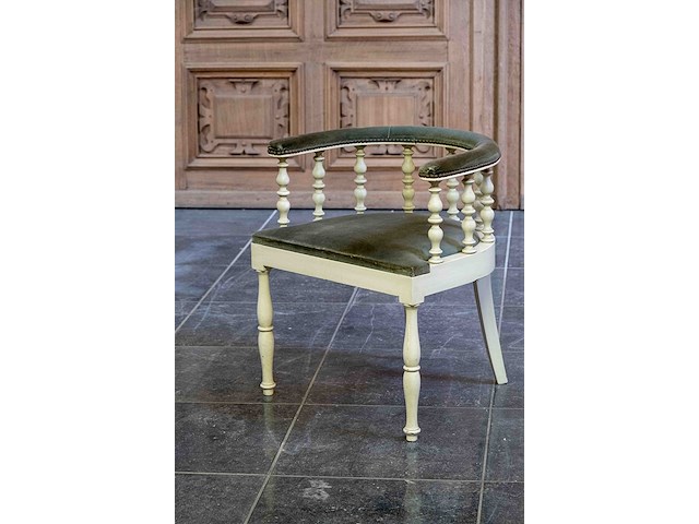 6 antieke engelse kapiteinstoelen - afbeelding 3 van  4