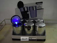 6 auto asbakje met licht - afbeelding 1 van  3