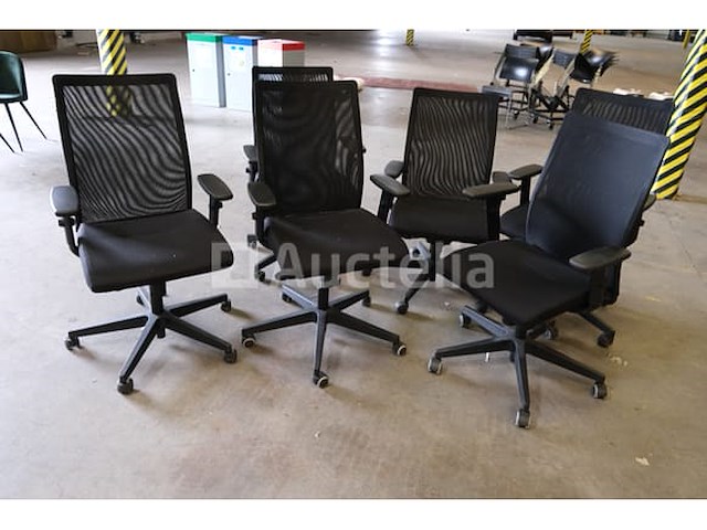 6 bijpassende bureaustoelen - afbeelding 4 van  5