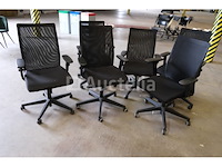 6 bijpassende bureaustoelen - afbeelding 4 van  5