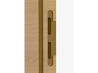 6 binnendeuren – melamine afwerking eik beige – volledige deursets - afbeelding 2 van  8